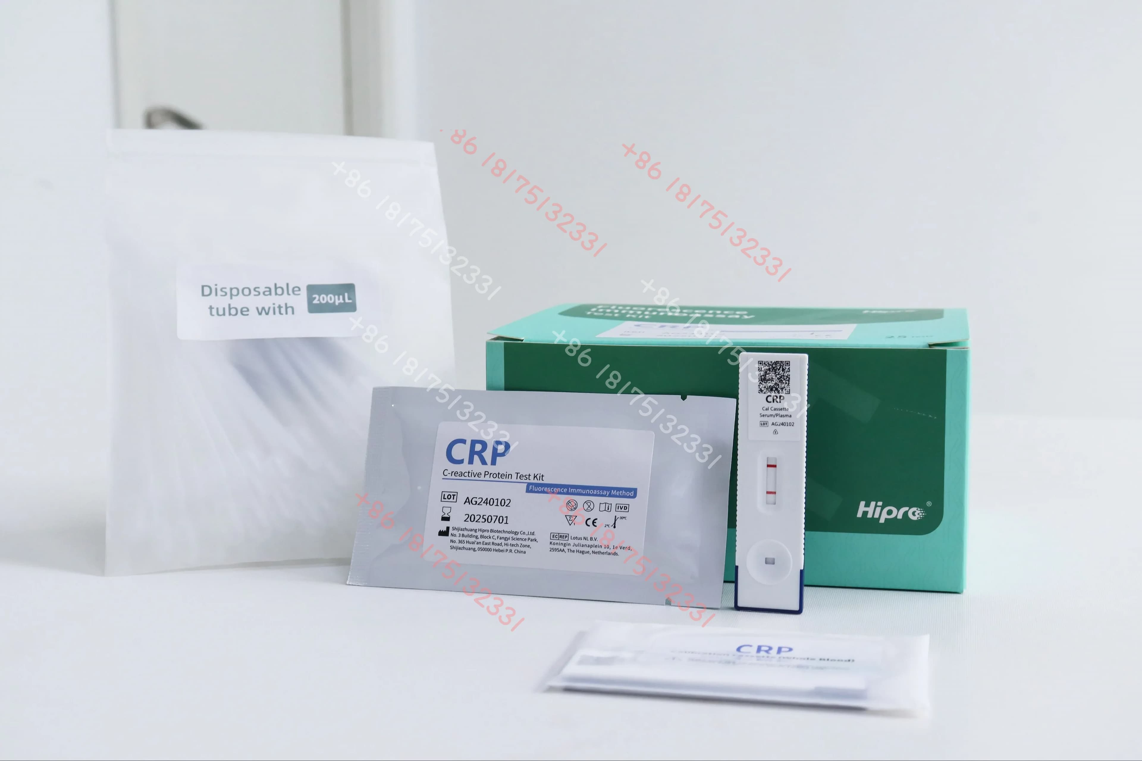 Appareil de lecture de la glycémie No.F Acide folique Vitamine B12 25-OH-vd HBP HbA1c CRP PSA (25 te