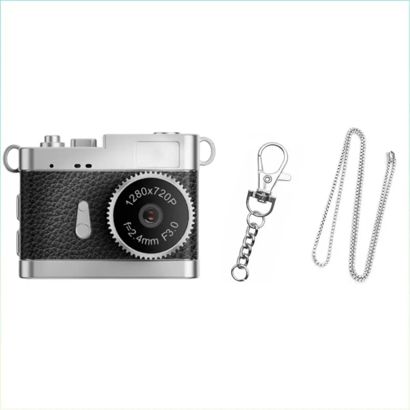 Mini caméra portable HD 720p vintage avec écran, enregistreur vidéo intérieur/extérieur pour le spor
