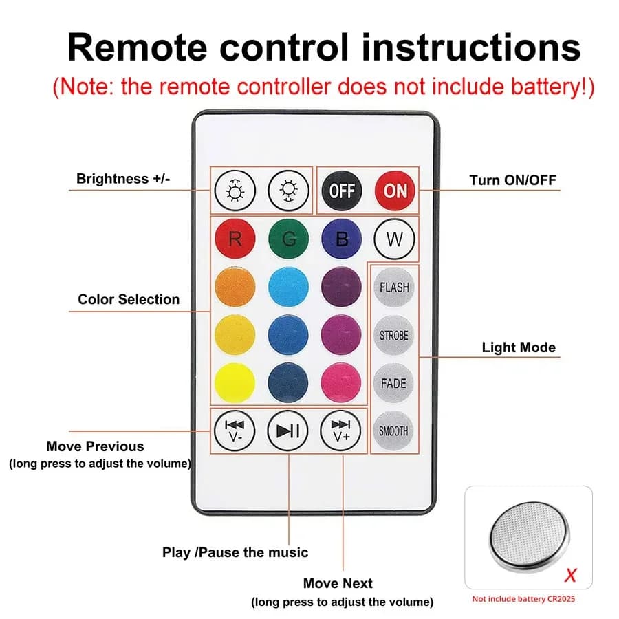 Ampoule de musique avec haut-parleur Bluetooth E27, 12W, télécommande RGB, 85-265V, pour chambre à c