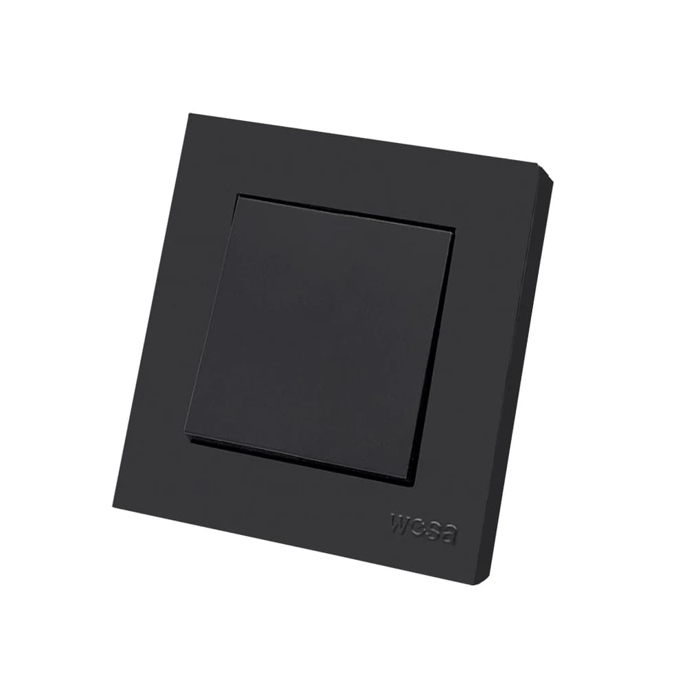 Prises électriques noires ignifuges avec sol classique AC norme ue mur intégré 250V prises prises de
