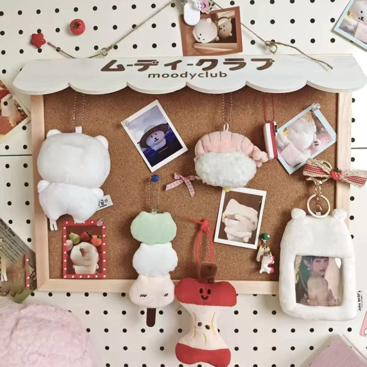 Nouveau bricolage mignon Dessert maison liège panneau d'affichage maison dortoir bijoux en bois pann