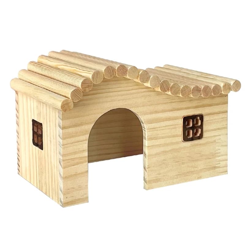 Mini maison de Hamster en bois Durable, escalier, lit nid de Chinchillas, châteaux de cabane en bois