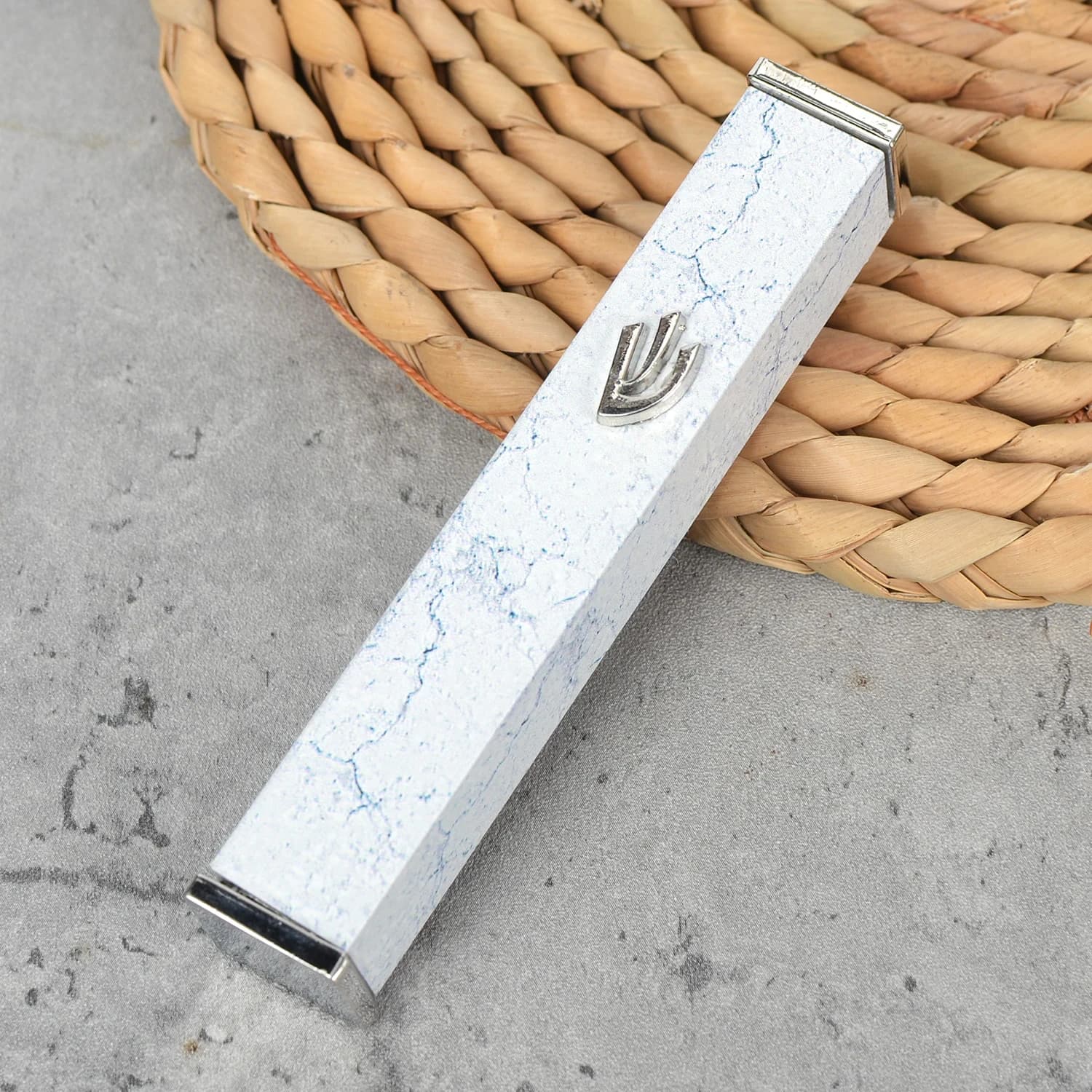 Marbre israël judaïsme Mezuzah terre sacrée marché Shema bénédiction décorations pour la maison acce
