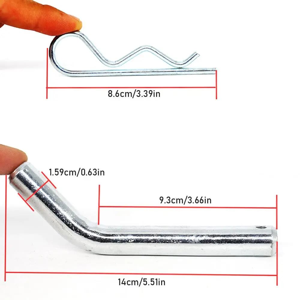 Goupille de remorquage en zinc, diamètre 5/8 pouces, accessoires pour attelage de camion, crochet d'