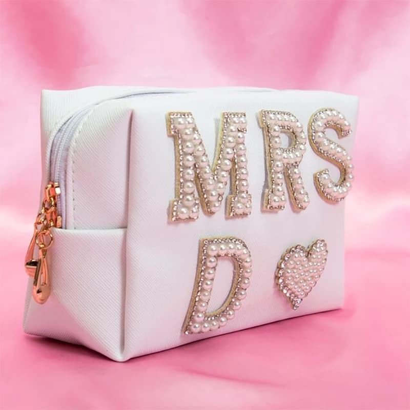 Boîte à bijoux personnalisée en perles pour fête prénuptiale, mariage, lune de miel, voyage, enterre