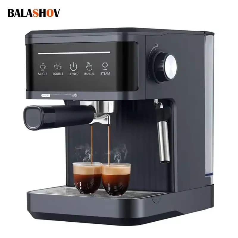 Machine à expresso électrique professionnelle, cafetière italienne, Semi-italienne, Cappuccino, mous