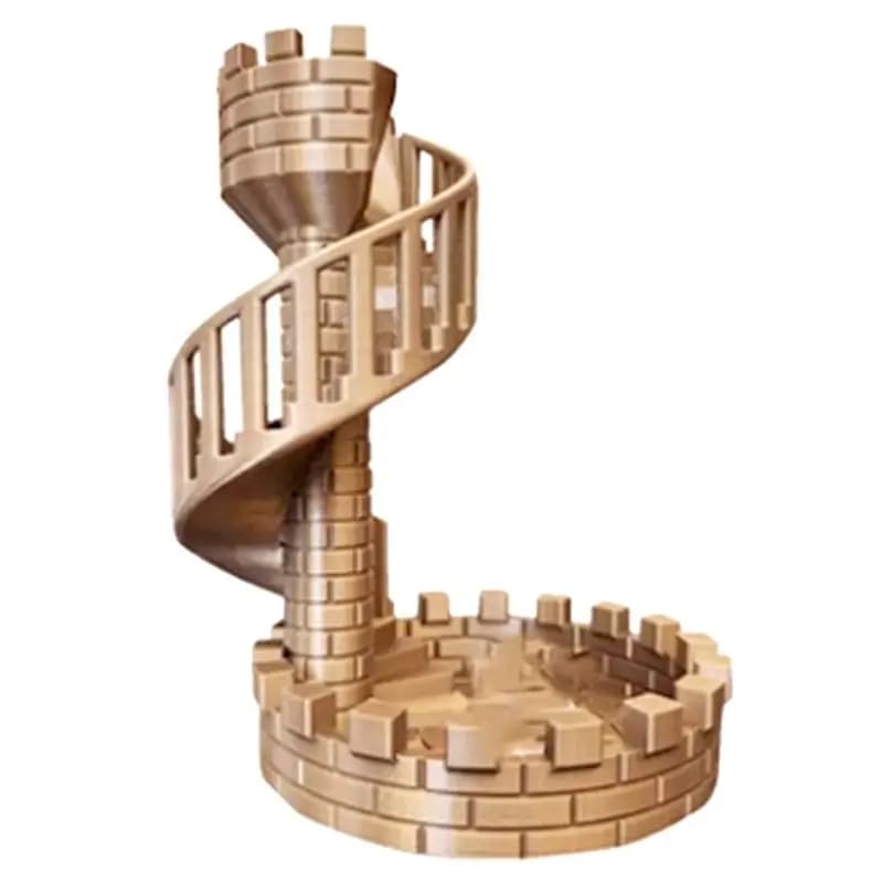 AFOURT-Dice Tower Château Romain Ancien, Tour à Dés Thème Château Romain, Décorations de Bureau