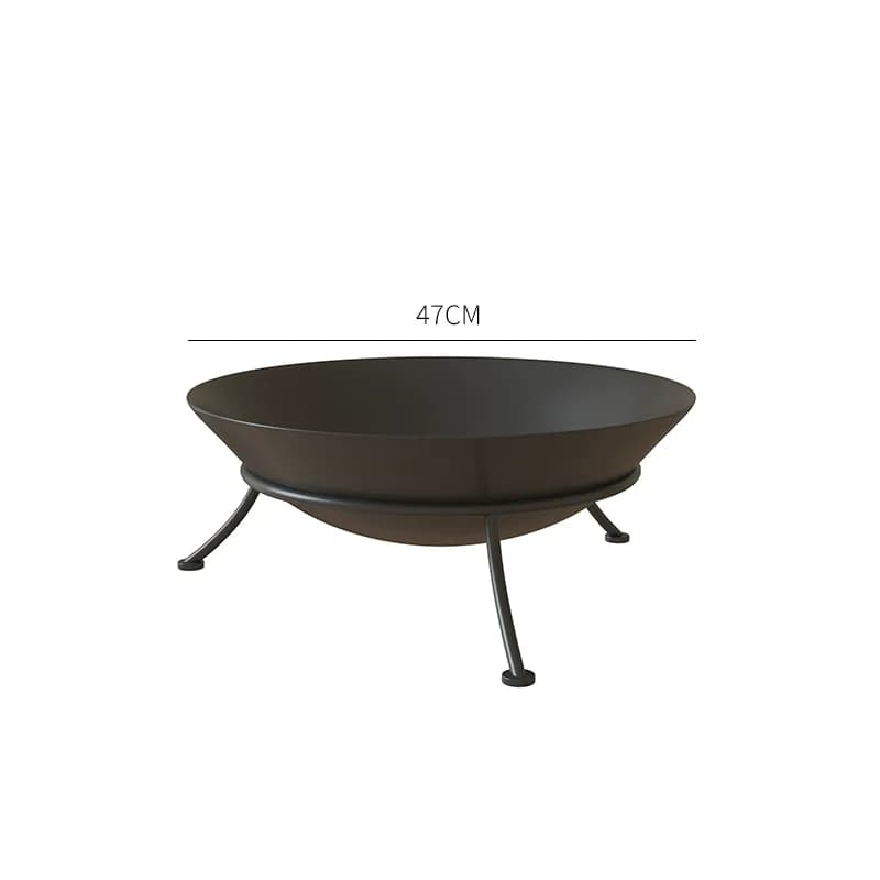 Brasero en fer forgé 47/60 cm, table de feu portable pour intérieur et extérieur, foyer domestique p