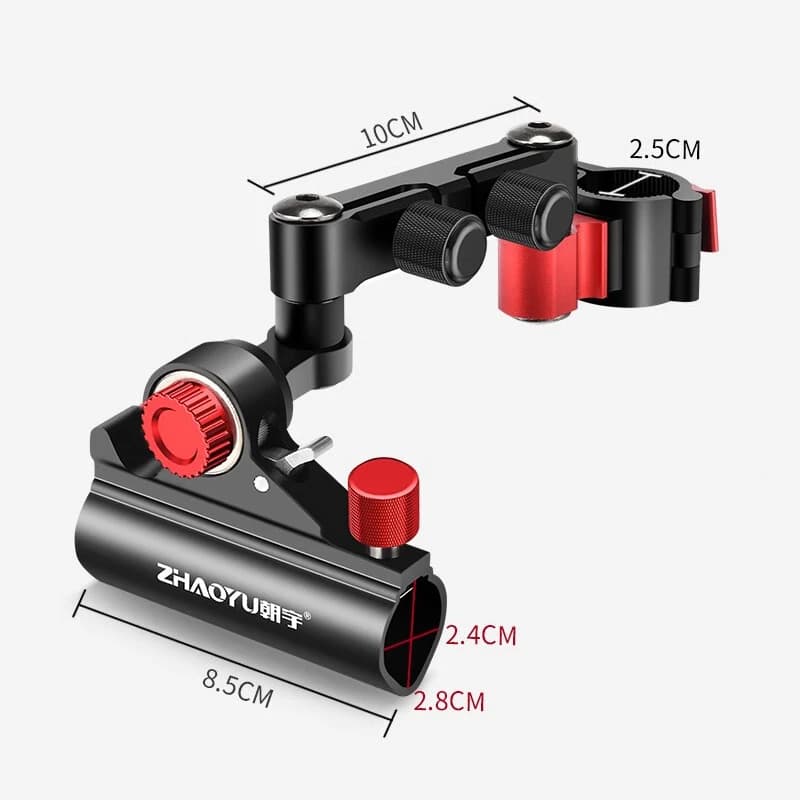 Support de canne à pêche rotatif, Support à Double tourelle, rotatif à 360 degrés, tige à Double têt