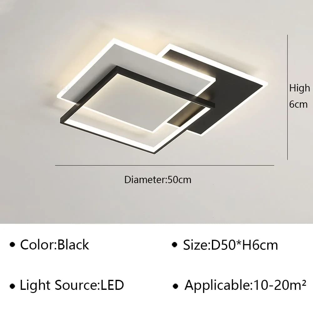 Lumières LED modernes pour salon cuisine chambre salle à manger Hall plafonnier éclairage intérieur