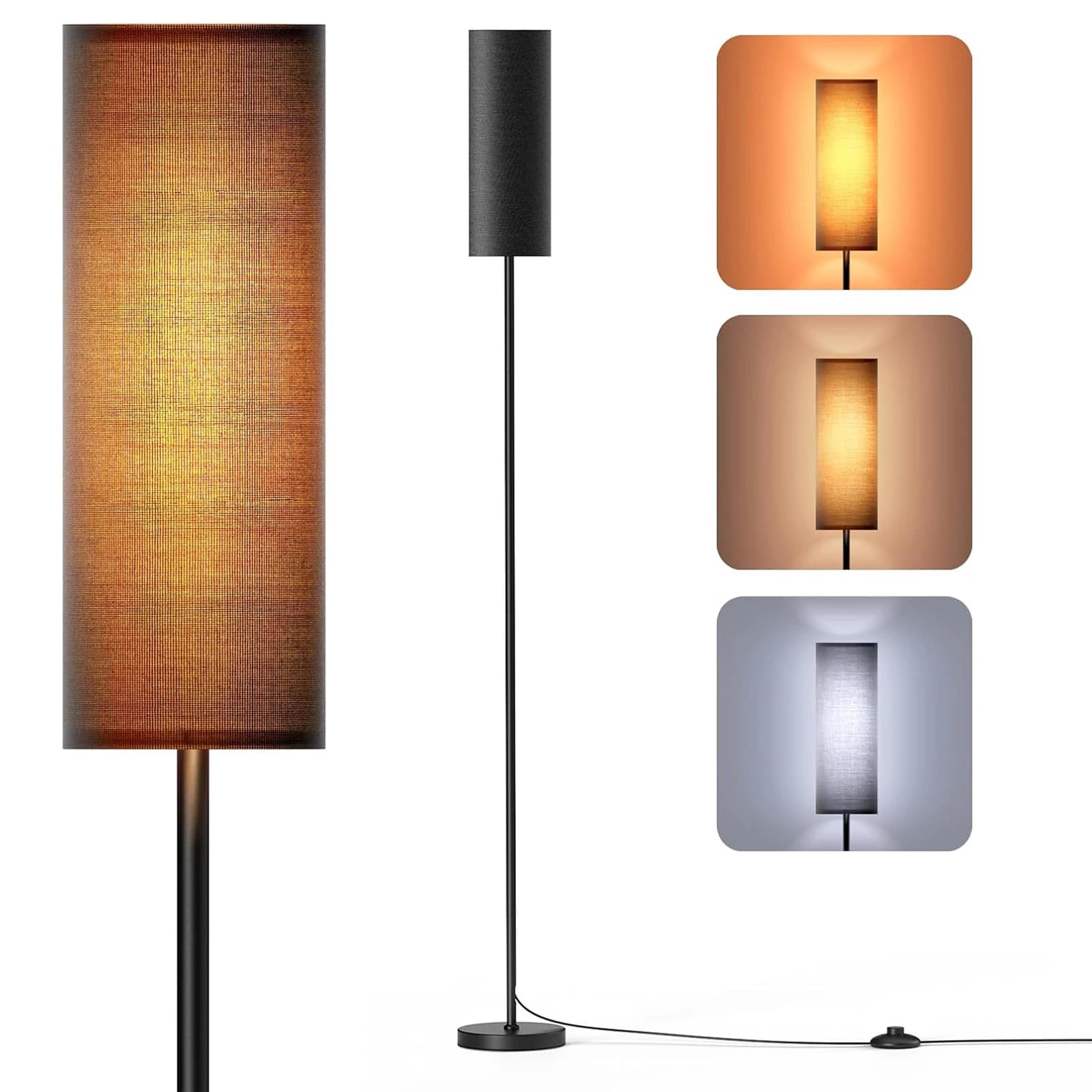Lampadaire moderne sur pied grand pied lumineux pour chambre salon salle d'étude salle d'étude lampa