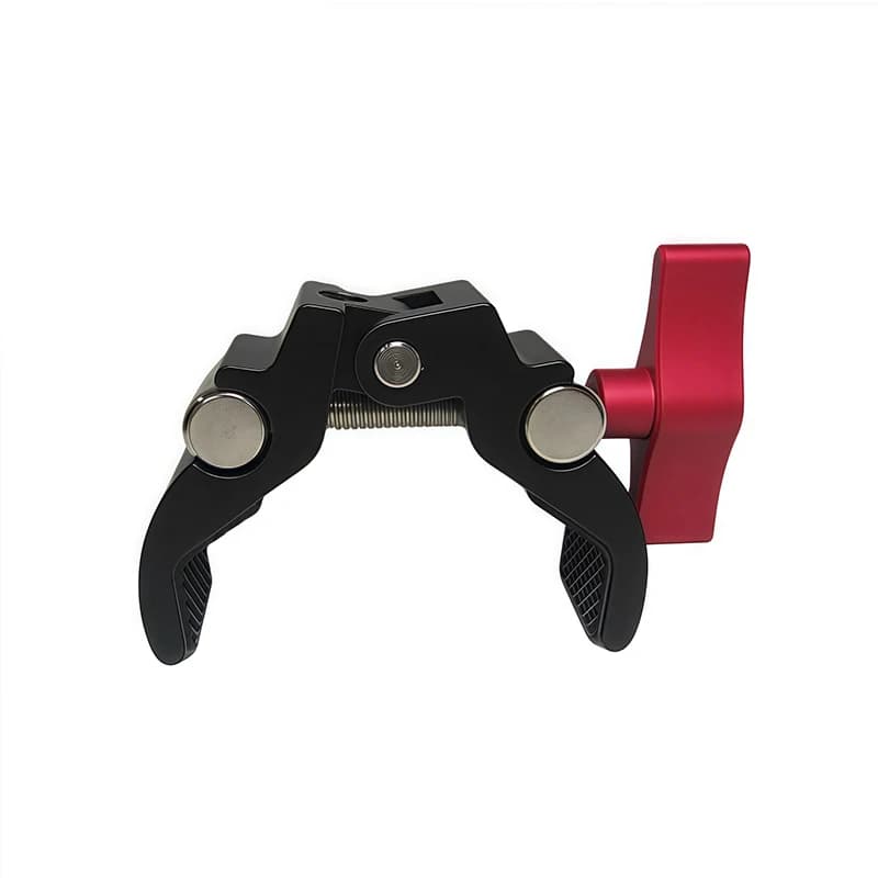 Super pince en métal pour appareil photo, avec Double tête sphérique, bras magique pour moniteur DSL
