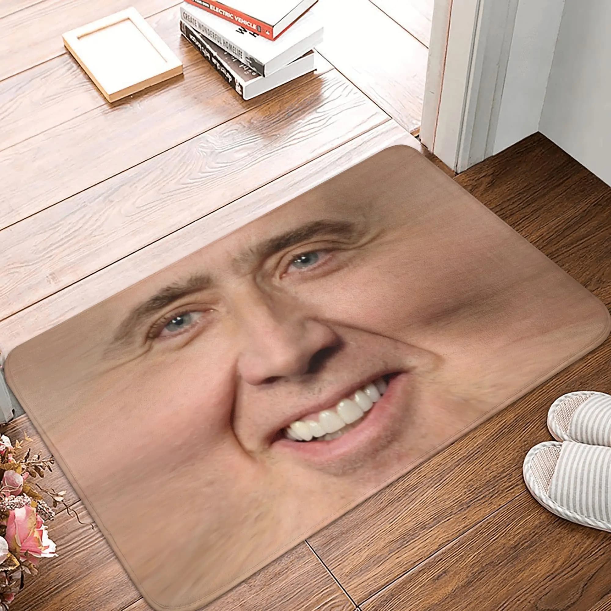 Nicolas Cage – tapis d'entrée de sol pour porte d'entrée, extérieur, mème drôle, salle de bains, cui
