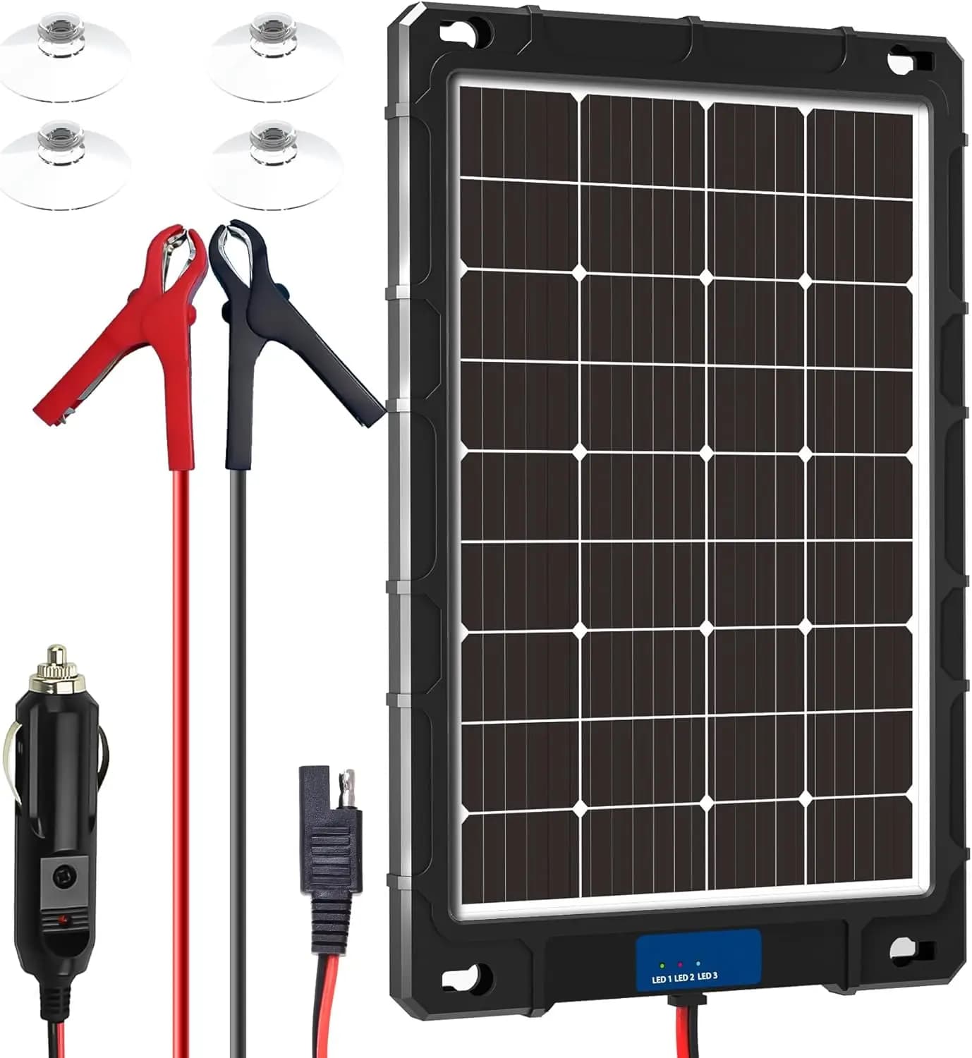 Kit de panneaux solaires 7,5 W 12 V avec contrôleur amélioré pour applications de voiture/RV/moto/ma