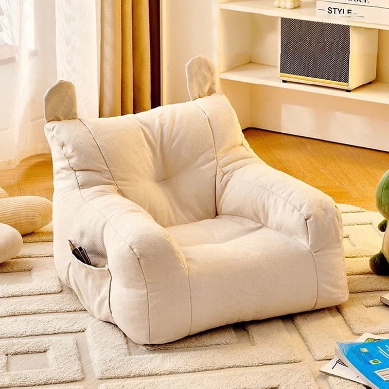 Petit canapé doux et confortable, ergonomique, pour salon, paresseux, avec sac de rangement, ours po