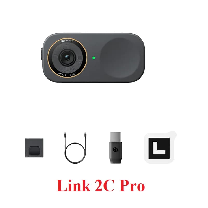 Caméra Web Insta360 Link 2 Pro & Link 2C Pro avec Image 4K, Suivi IA et Encadrement Automatique, Con
