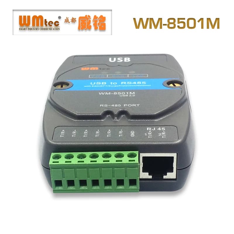 Protection contre la foudre USB vers RS485, hub d'isolation photoélectrique/module de guidage/WM-850