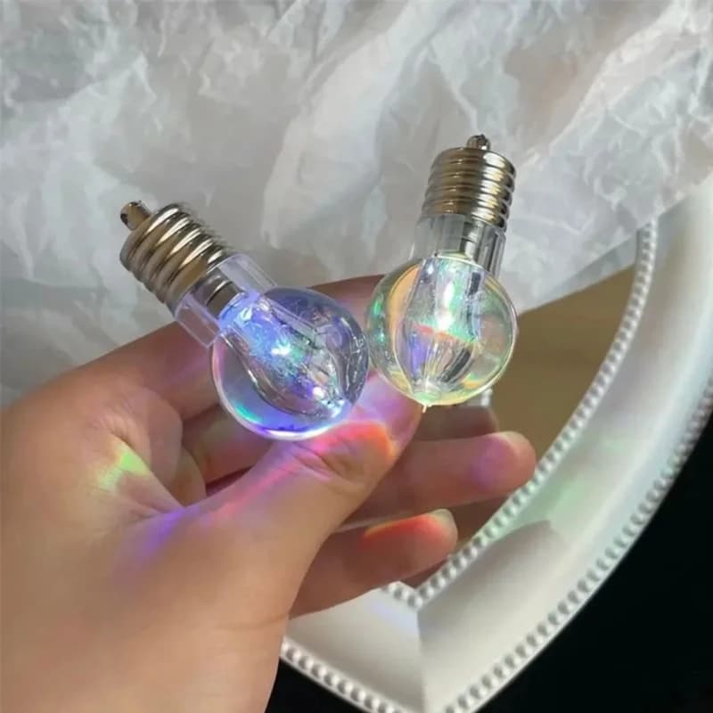 Pince à cheveux à ampoule lumineuse Led, Barrettes en forme d'ampoule éclairée pour femmes, épingles