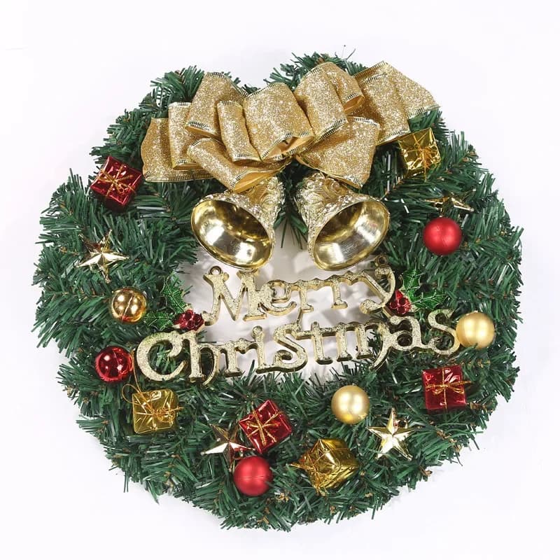 Guirxiété de Noël Verdure Artificielle, Décoration de Noël, Fabricant, Vente Chaude, Joyeux Noël
