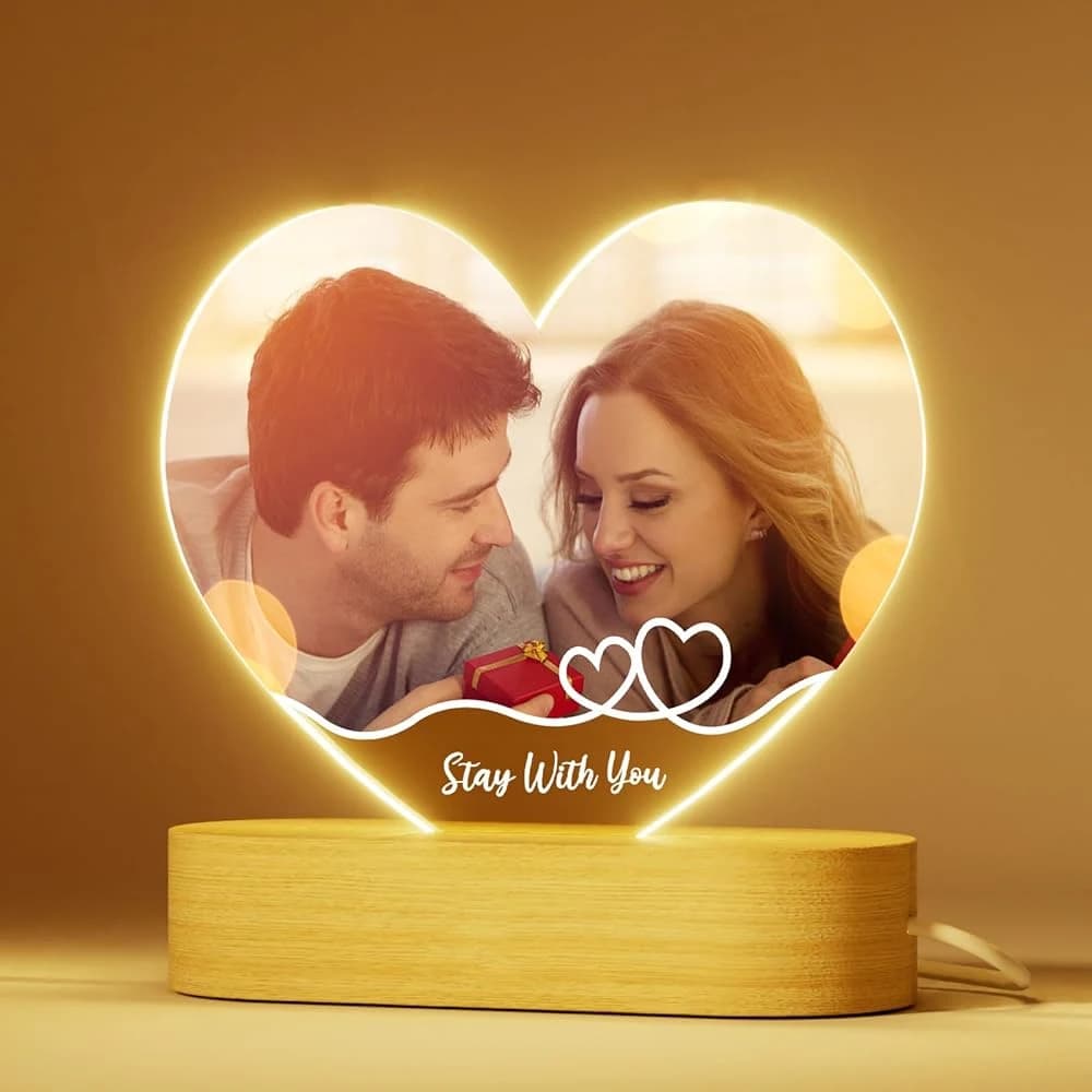 Cadeaux commémoratifs personnalisés pour les couples et la famille, cadre photo en acrylique personn
