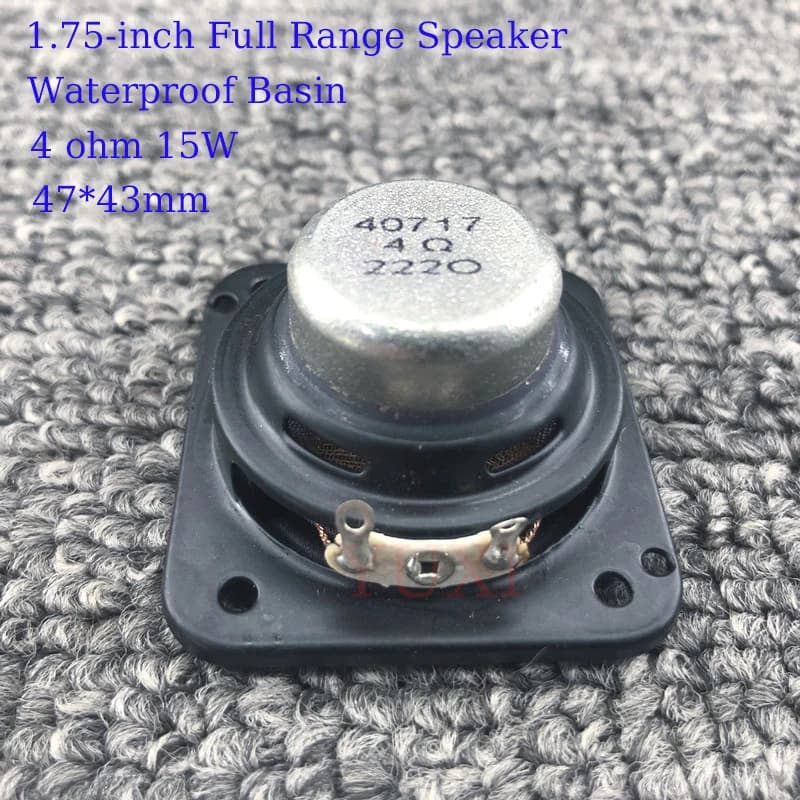YUghts-Haut-parleur Bluetooth pour JBL Go 3, cône étanche, 1.75 pouces, 47x43mm, 4 ohms, 15 W, 1PC