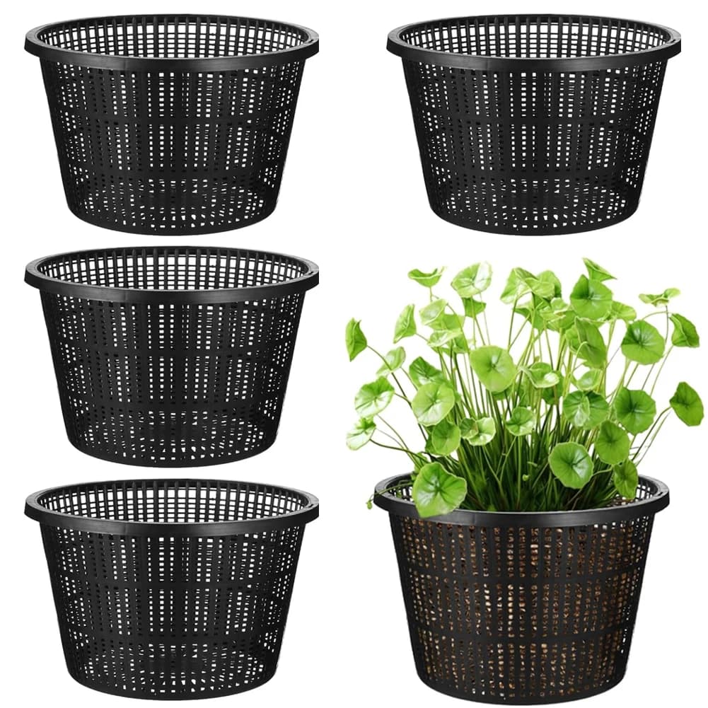 Pots de plantation pour étang, paniers hydroponiques pour plantes d'étang, pots en filet de plastiqu