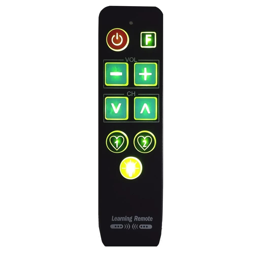 Apprendre la télécommande avec rétro-éclairage 9 gros boutons télécommande facile pour les personnes