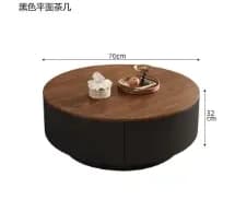 Tables basses antiques japonaises Design moderne Tables basses rondes De luxe Vintage en bois Mesa D