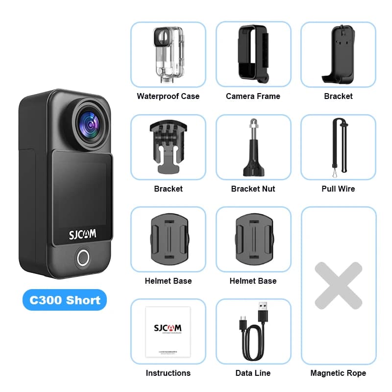 SJCAM C300 caméra d'action longue durée de vie de la batterie 4K 30FPS Gyroscope à Six axes Anti-sec
