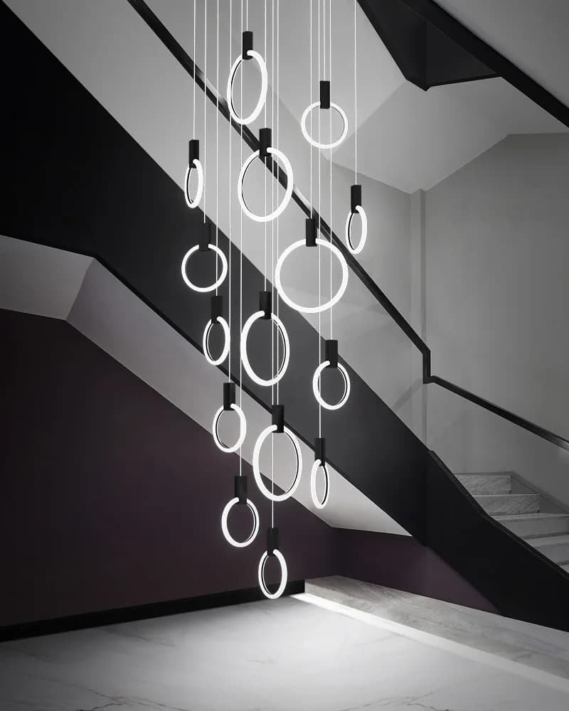 Plafonnier LED suspendu en acrylique au design nordique moderne, éclairage d'intérieur, luminaire dé