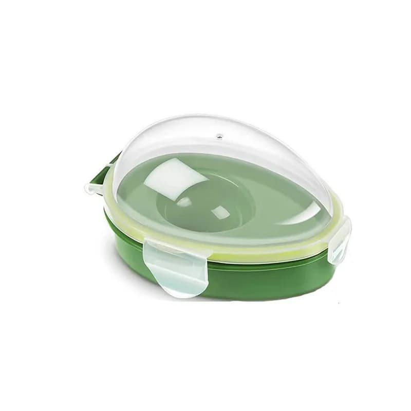  Récipient de conservation d'avocat – Boîte semi-cercle sans BPA avec couvercle transparent et jo