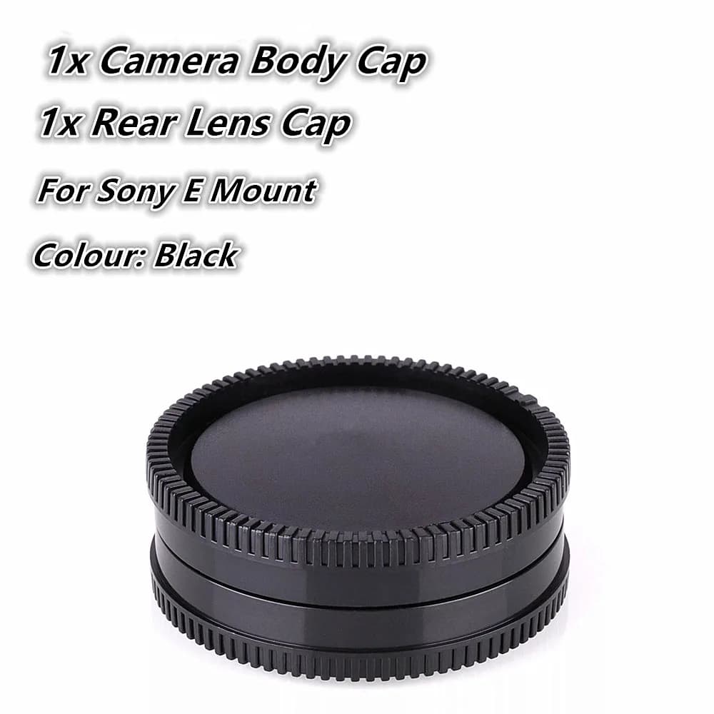 Corps de caméra à monture E et capuchon d'objectif arrière pour Sony FX3 FX30 A1 A7 IV III II A7S A7