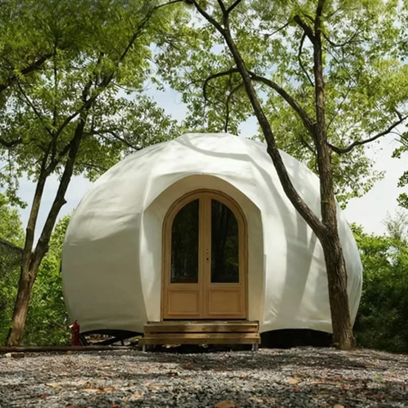 Tente Dôme Citrouille OME – Hôtel de Luxe Imperméable pour Glamping Safari en Plein Air, Idéale pour
