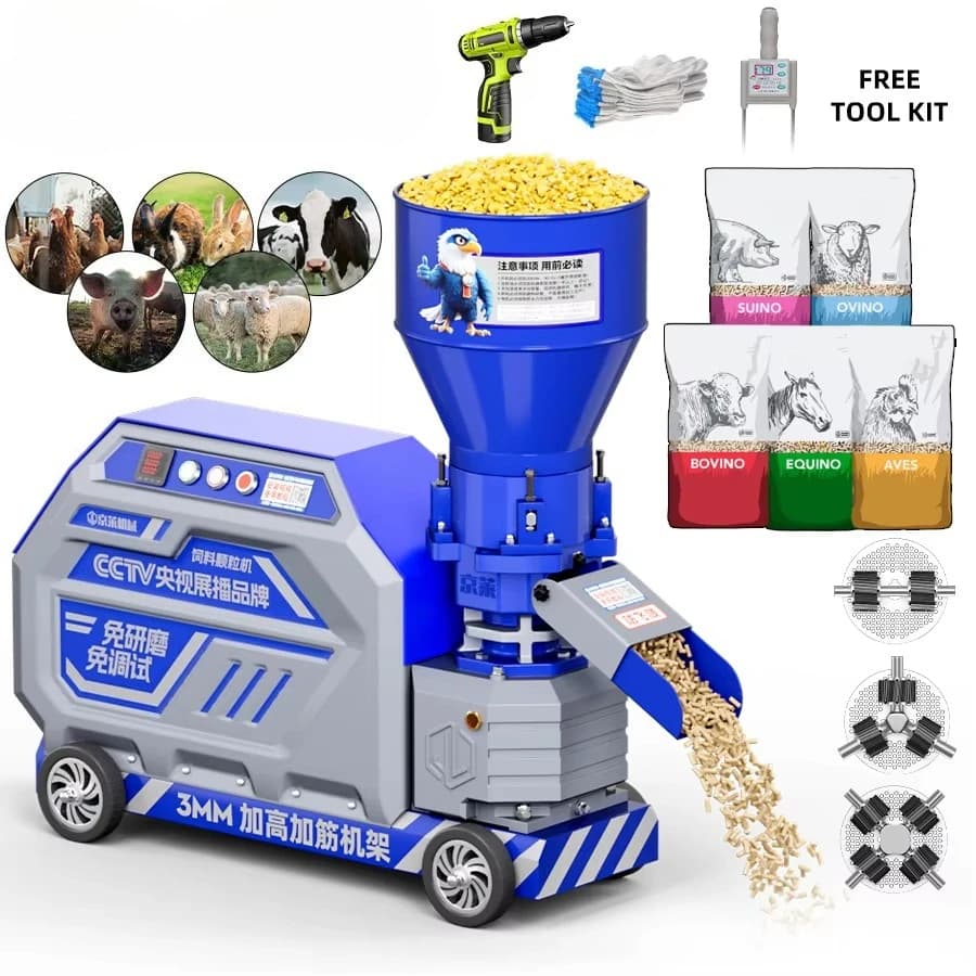Machine à granulés d'alimentation abordable pour fermes petites et grandes