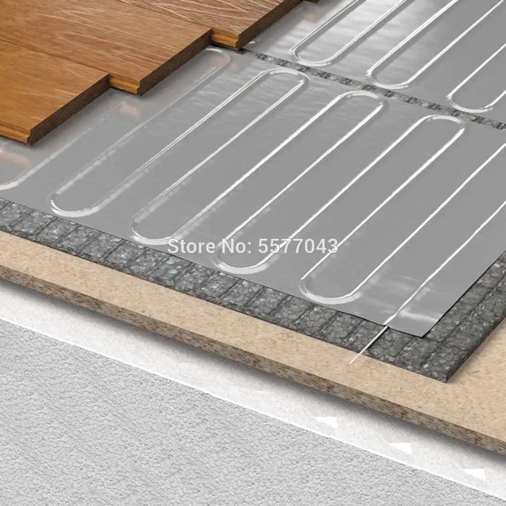 Polymères chauffants électriques en feuille d'aluminium, système métropolitain par le sol, tapis str