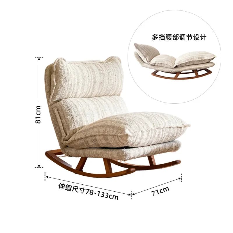 Fauteuils de salon design, modernes et esthétiques, incluant des fauteuils à bascule, des fauteuils