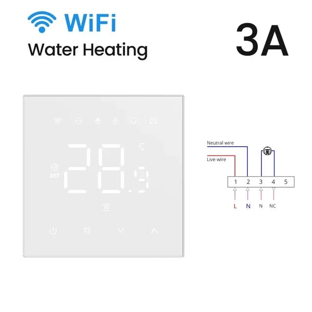 AVATTO Thermostat intelligent WiFi, contrôleur de température pour chaudière à gaz et chauffage élec