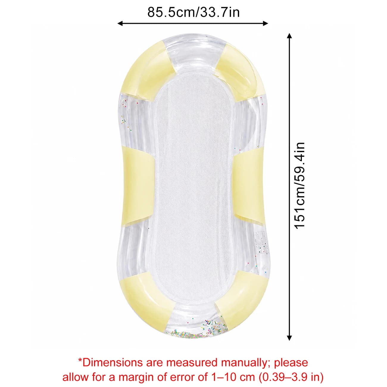 Matelas flottant gonflable pour adultes, hamac de piscine en maille avec appui-tête, radeaux flottan