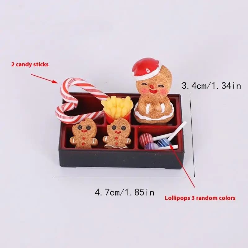 Pack de 8/10 bricolage décoration pour scène de noël boîte ornements maison de poupée Miniature bonb
