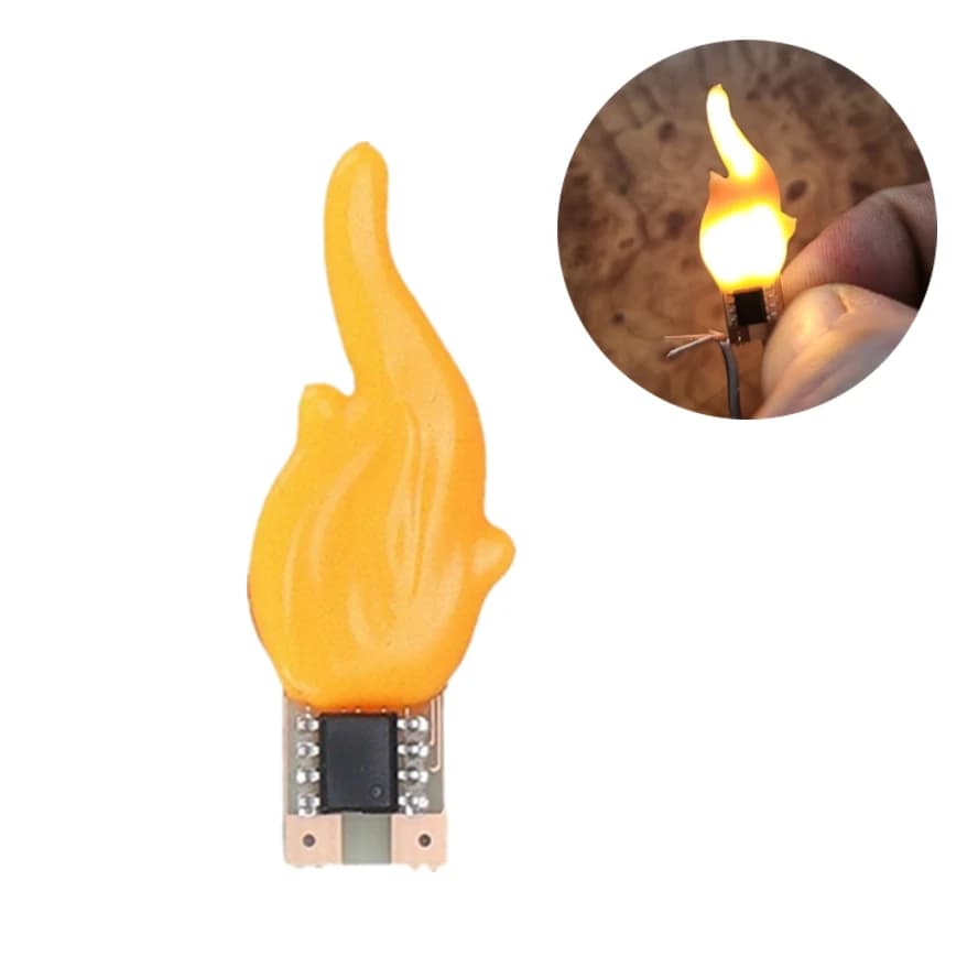 Bougie clignotante LED USB 5V, veilleuse en verre transparent givré, éclairage d'ambiance décoratif