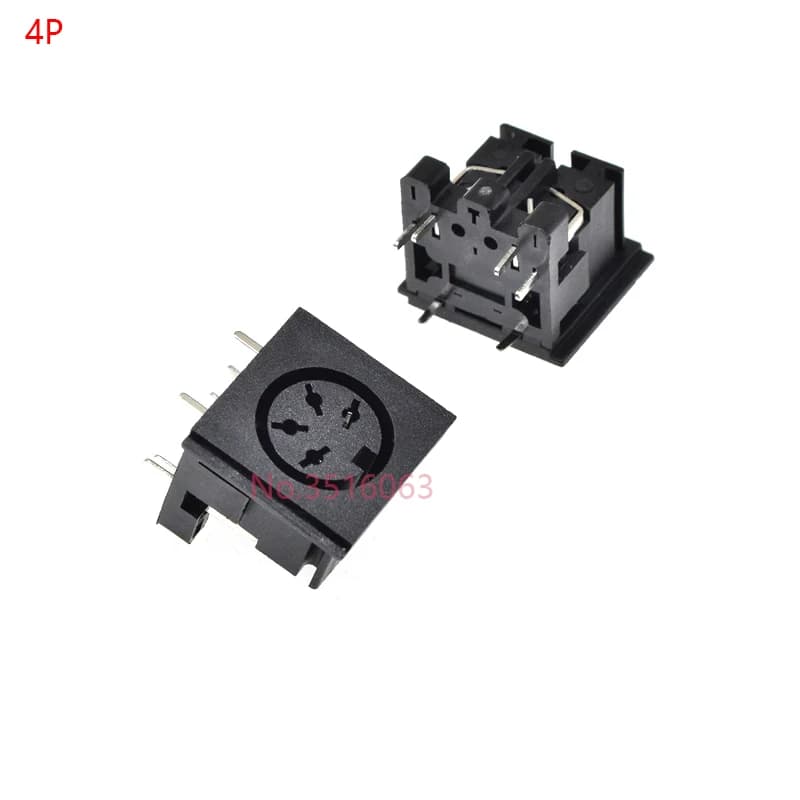 2/5 pièces 3 4 5 6 7 8 13 broches Mini connecteur de prise femelle DIN 4 5 6 8 pôles prise DIN PS2 M