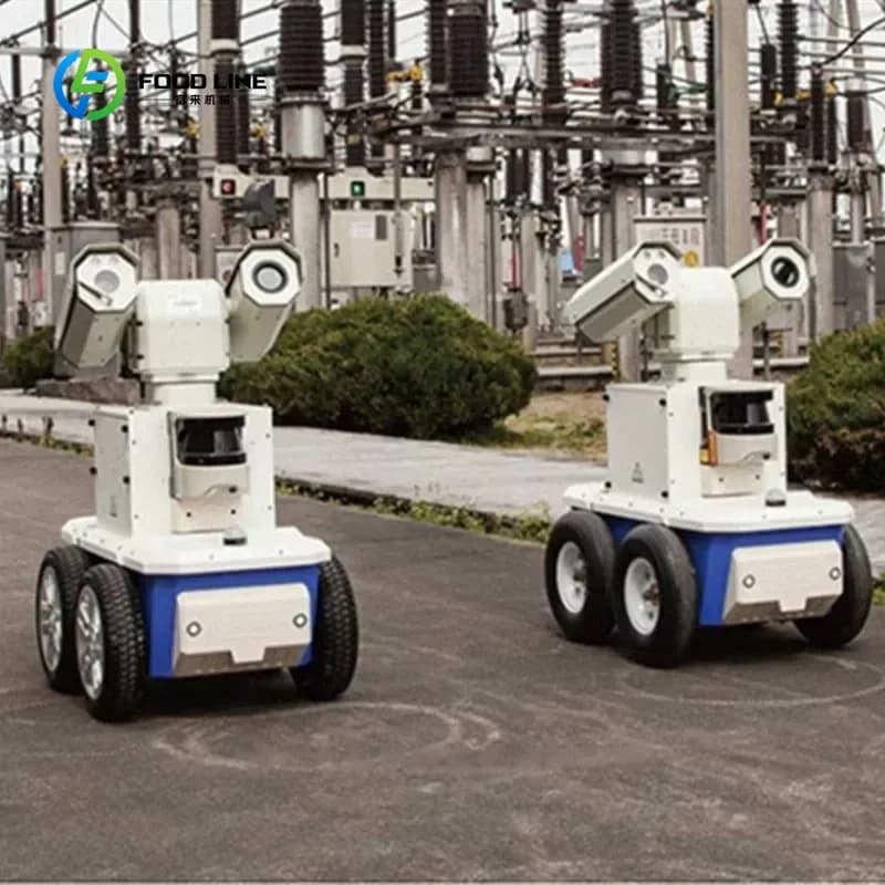 Robot de patrouille de sécurité autonome personnalisé – Système de surveillance et d'alerte alimenté
