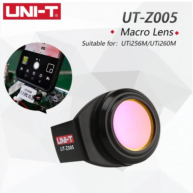 Objectif Macro de caméra thermique UNI-T UT-Z005, imageur thermique de haute précision pour UTI256M
