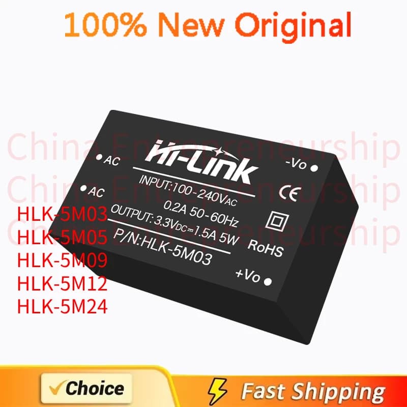 2 pièces HLK-5M03 HLK-5M05 HLK-5M09 HLK-5M12 HLK-5M24 100% qualité originale/livraison rapide