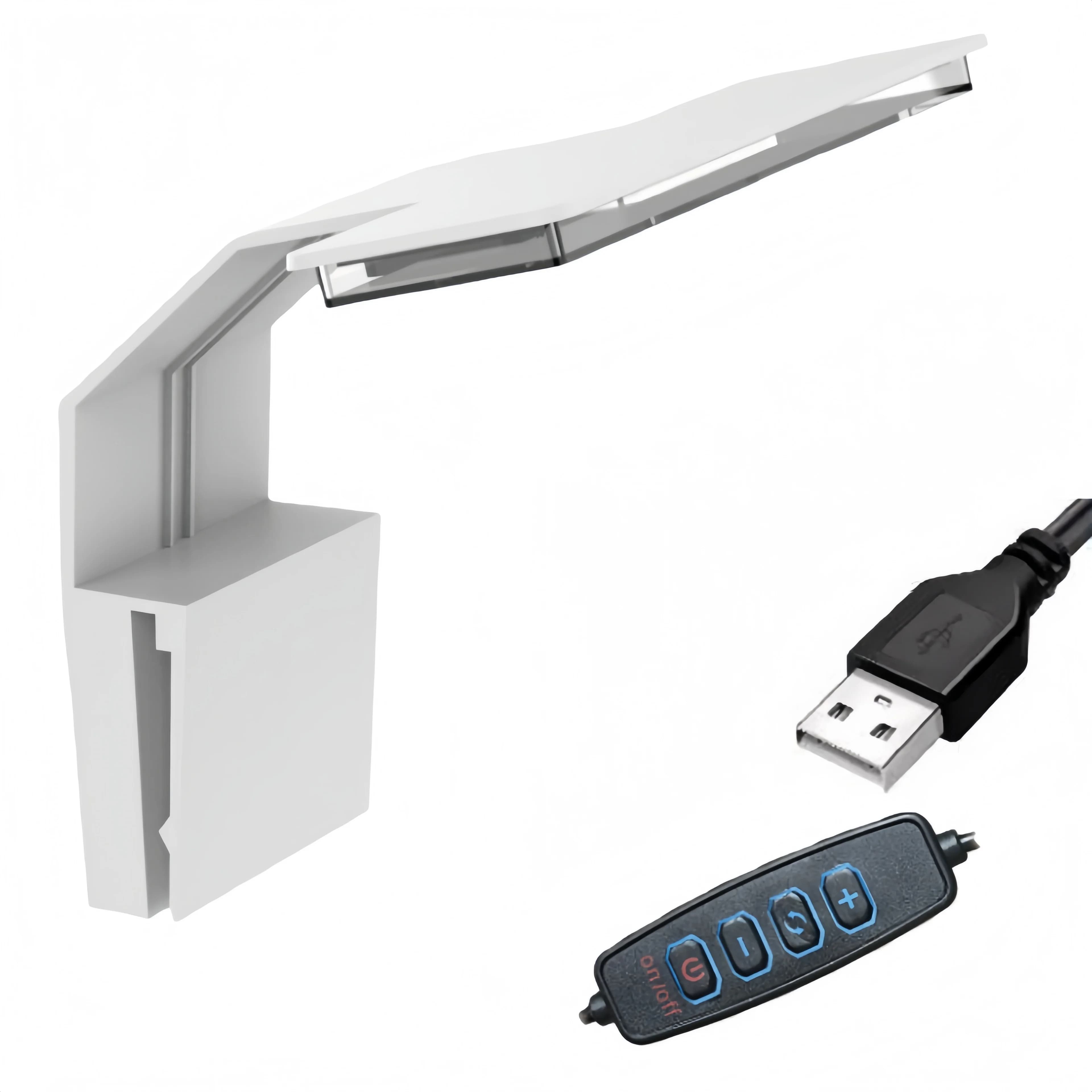 Aquarium USB LED lumière d'aquarium économe en énergie étanche pince sur éclairage d'aquarium pour p