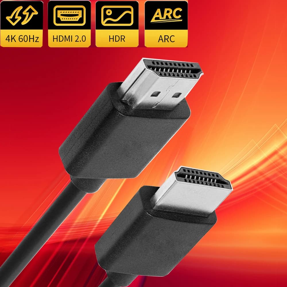 Câble HDMI 2.0 court 4K 60Hz 50CM HDMI Kable pour HDTV PS5 PS4 Pro Xbox série X HDR câble HDMI mâle