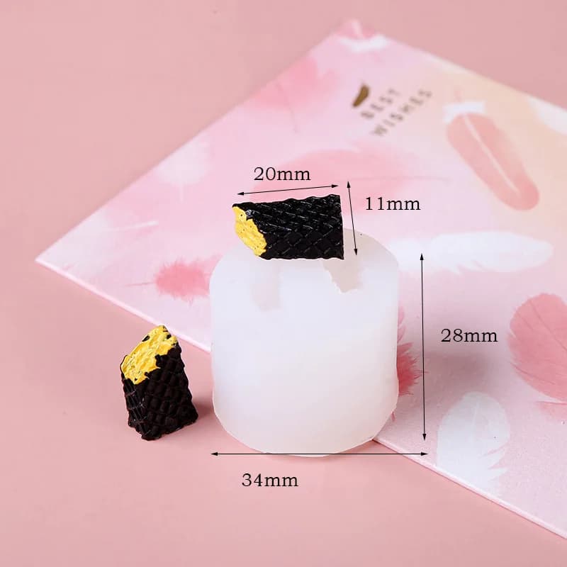Mignon Silicone moule Biscuits en forme de Fruit moule bougie faisant 3D bricolage cristal résine ép