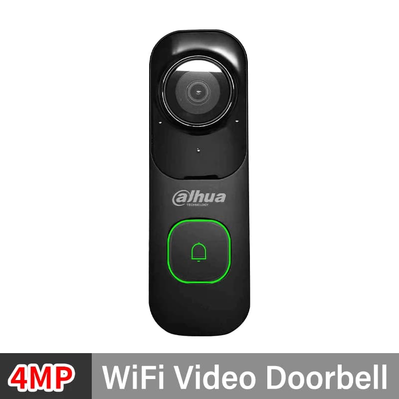 Dahua 4MP WiFi interphone vidéo Ai détection humaine et de véhicule sonnette alarme sonore anormale