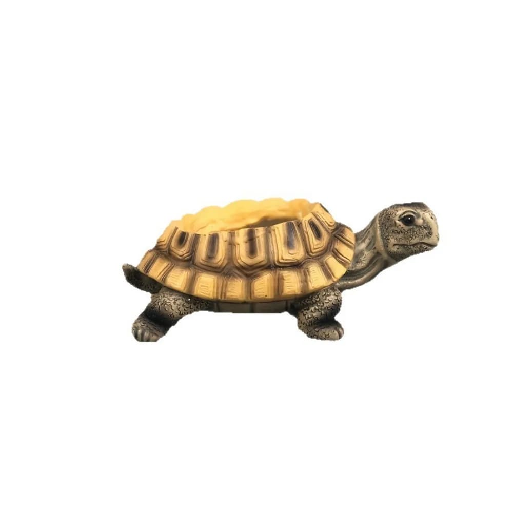 Jolie jardinière tortue de simulation en résine créative, pot de fleurs tortue, mini jardinière pour