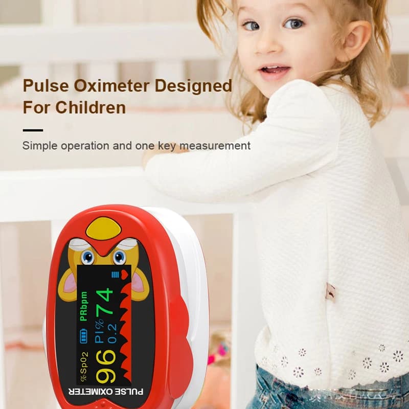 Oxymètre De pouls De doigt pour bébé, USB, Mini oxymètre De pouls d'oxygène dans le sang, SpO2 PR, m